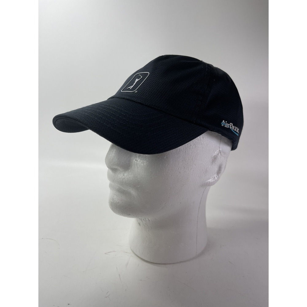 Airflux PGA TOUR Golf Cap Hat Black Adjustable Strap NWT